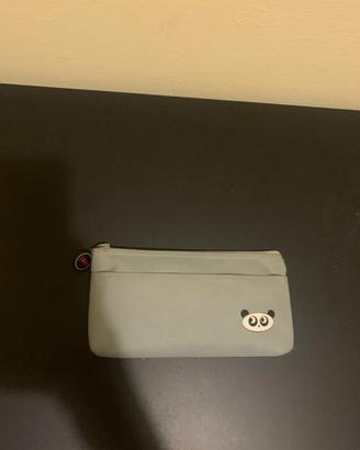 Borsellino astuccio panda wiler grigio con cernier