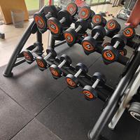 rastrelliera manubri rockit dagli 8 kg ai 16 kg