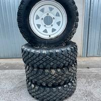 Cerchi in ferro con gomme MUD-Trac 205/70 R15