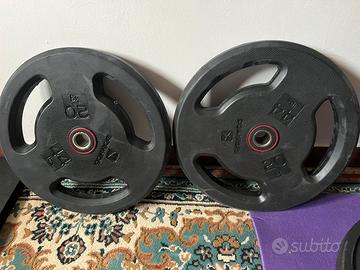 Dischi gommati 20kg ø28mm domyos