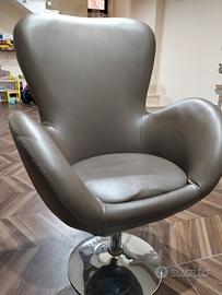 sedia patronale da scrivania marrone