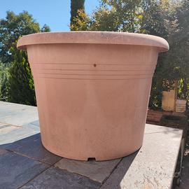 vaso resina colore cotto