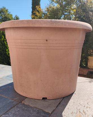 vaso resina colore cotto