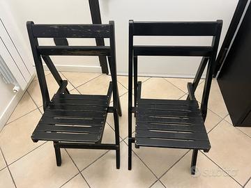 2 sedie pieghevoli Zanotta