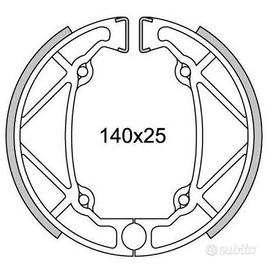 Coppia ceppi freno posteriore per Gilera RX Arizon