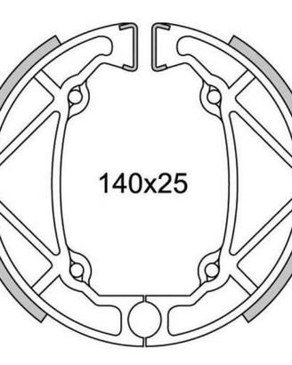 Coppia ceppi freno posteriore per Gilera RX Arizon