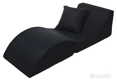 Poltrona relax Velinda nera richiudibile