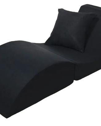 Poltrona relax Velinda nera richiudibile