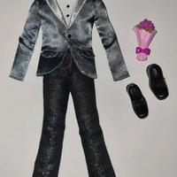 Barbie Ken Fashionistas abito da sera con fiori