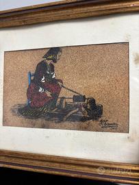 Dipinto su sughero quadro Masuri