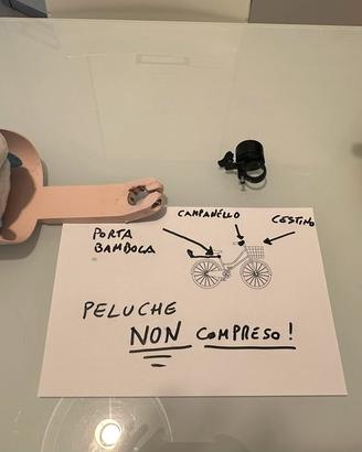 Kit porta bambola campanello e cestino