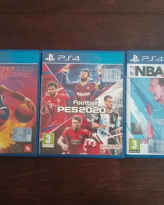 Lotto 3 giochi PS4 – PES 2020, NBA 2K22, NBA 2K23