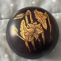 N1217-90 scatolina legno laccato nero