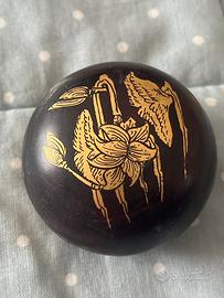 N1217-90 scatolina legno laccato nero