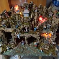 presepe stile San Gregorio Armeno, comprensivo di 