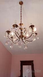 Lampadario a gocce vintage 