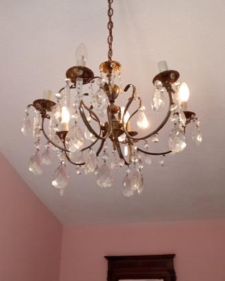 Lampadario a gocce vintage 