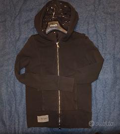 felpa donna con cerniera e cappuccio