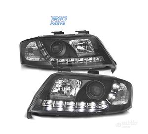 FARI AUDI A6 4B 97-99 LUCE DIURNA REALE SFONDO NER