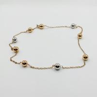 Collana con palline oro 18 kt gr. 4.70