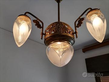 lampadario con stella di david