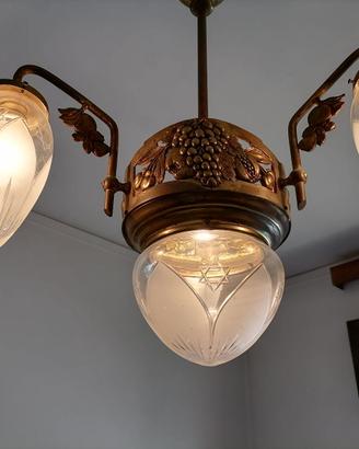 lampadario con stella di david