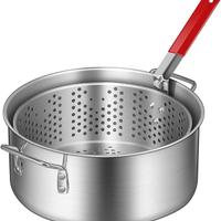 VIVOHOME 9,5L Pentola in alluminio per friggitrice