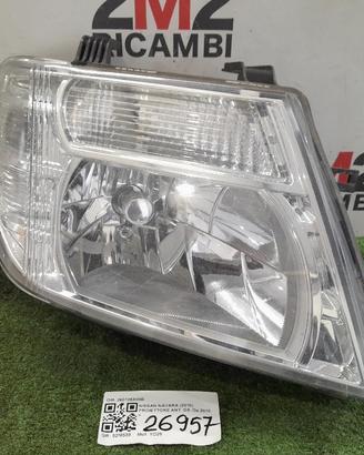 FARO ANTERIORE DESTRO NISSAN Navara Serie 260105X0