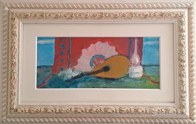 quadro pittore Verlicchi " Mandolino "