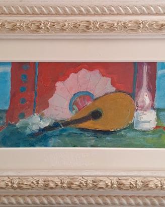 quadro pittore Verlicchi " Mandolino "