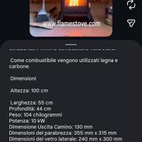 stufa a legna flamestove 10kw 