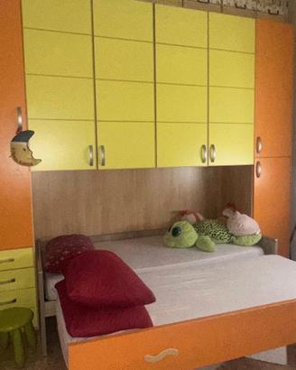 Cameretta con letto a ponte