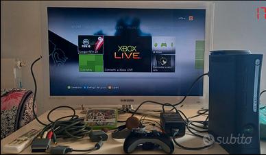 XBOX 360 120GB HDD + 9 GIOCHI + CUFFIA STEREO ...