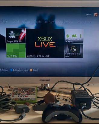 XBOX 360 120GB HDD + 9 GIOCHI + CUFFIA STEREO ...