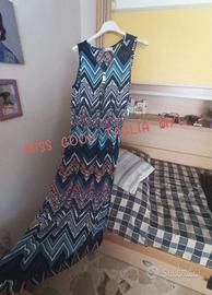 Vestito lungo estivo donna, variopinto taglia M