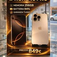 iPhone 16 Pro 256GB | Usato | Garanzia 1 anno