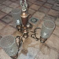 Lampadario ferrobattuto