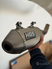 Scarico HGS 250 Ktm/Hsq\Gasgas+cerchi+pezzi vari