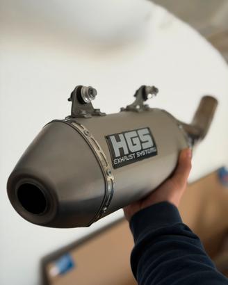 Scarico HGS 250 Ktm/Hsq\Gasgas+cerchi+pezzi vari
