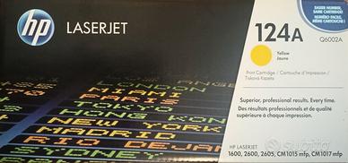 HP toner originale 124A  Q6002A (giallo)