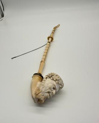 Bacco Schiuma di Mare Argento antica Pipa dell’800