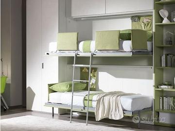 GEMINI CASTELLO - Letto a scomparsa a castello