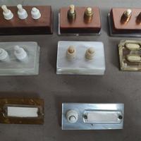 interruttori e pulsanti in galalite