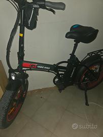 bici argento  elettrica 