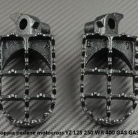 Coppia pedane motocross YZ 125 250 WR 400 GAS GAS