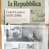 La Repubblica: Fidel Castro (1926-2016)