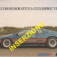 LOTUS ESPRIT COMMEMORATIVE-CARTONCINO ORIGINALE