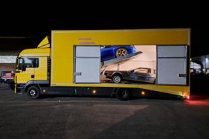 Man tgl 12.250 trasporto 2 auto chiuso + sponda E5