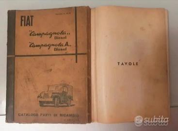 Catalogo parti di ricambio FIAT Campagnola 1960