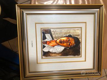 Quadro in argento 925 Modigliani